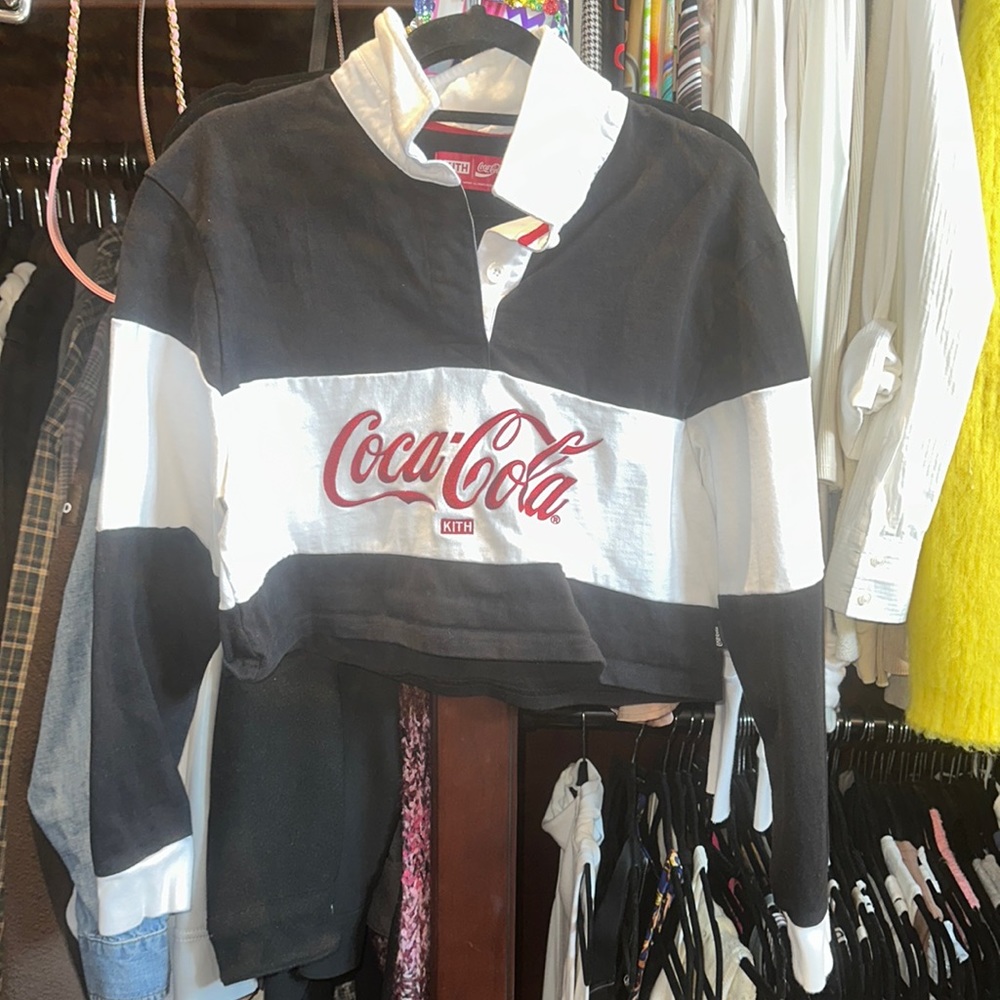 Kith x coca-cola crop polo